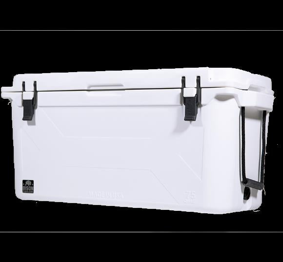 White 75 QT Bison Cooler