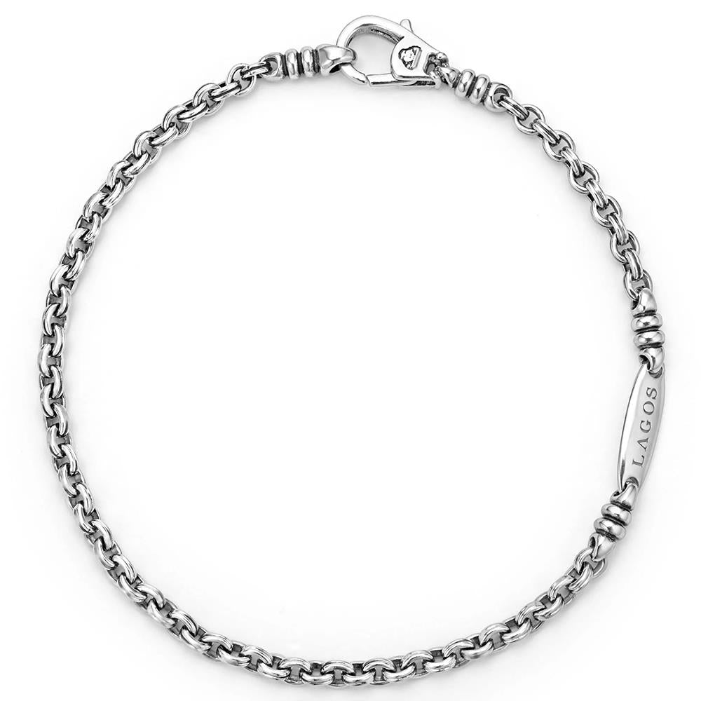 Lagos Men's Double Link Chain Bracelet