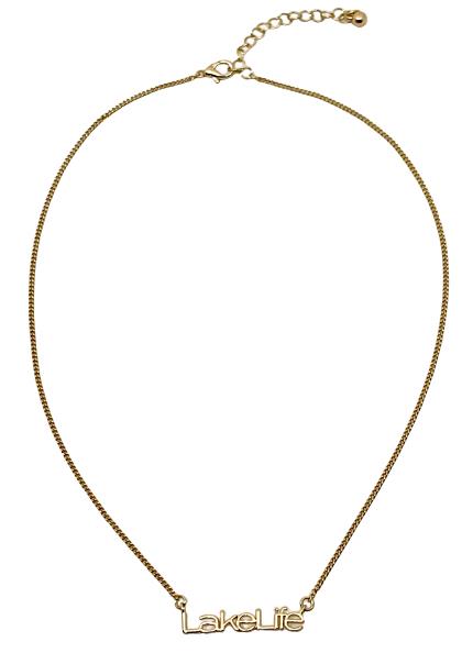 DKD Lake Life Gold Plated Necklace