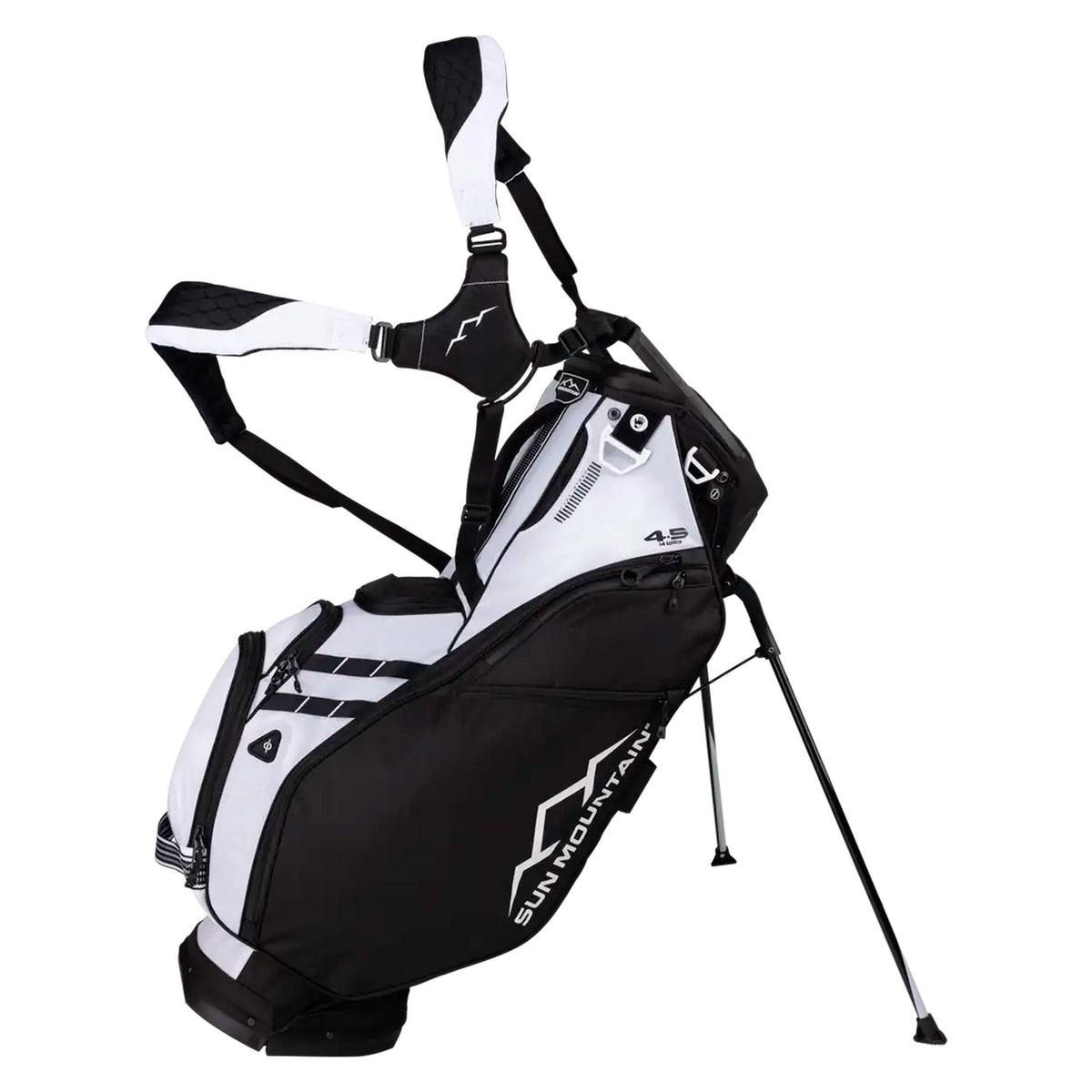 Sun Mountain 4.5LS 14-Way VLO Stand Bag - Black/White
