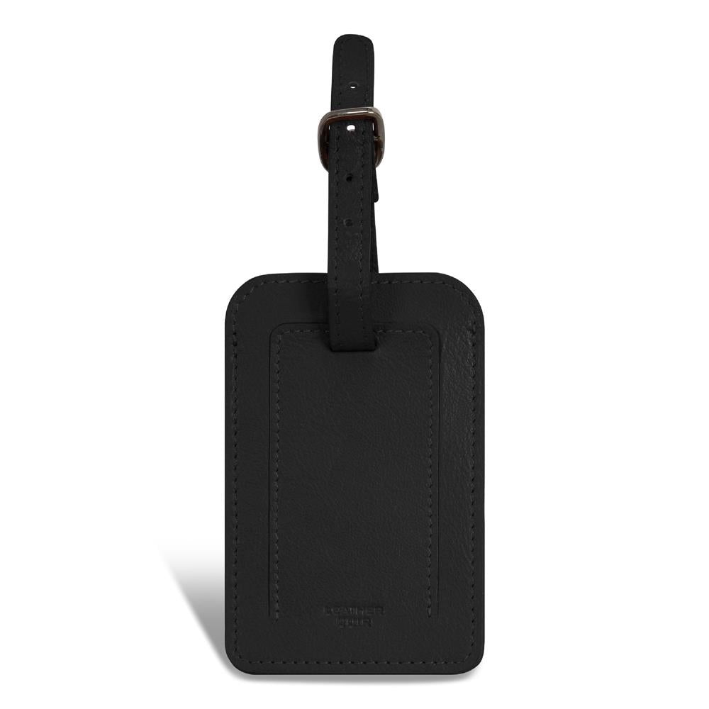 Champs Luggage Onyx Leather Luggage Tags Size 2.75"x4.25"