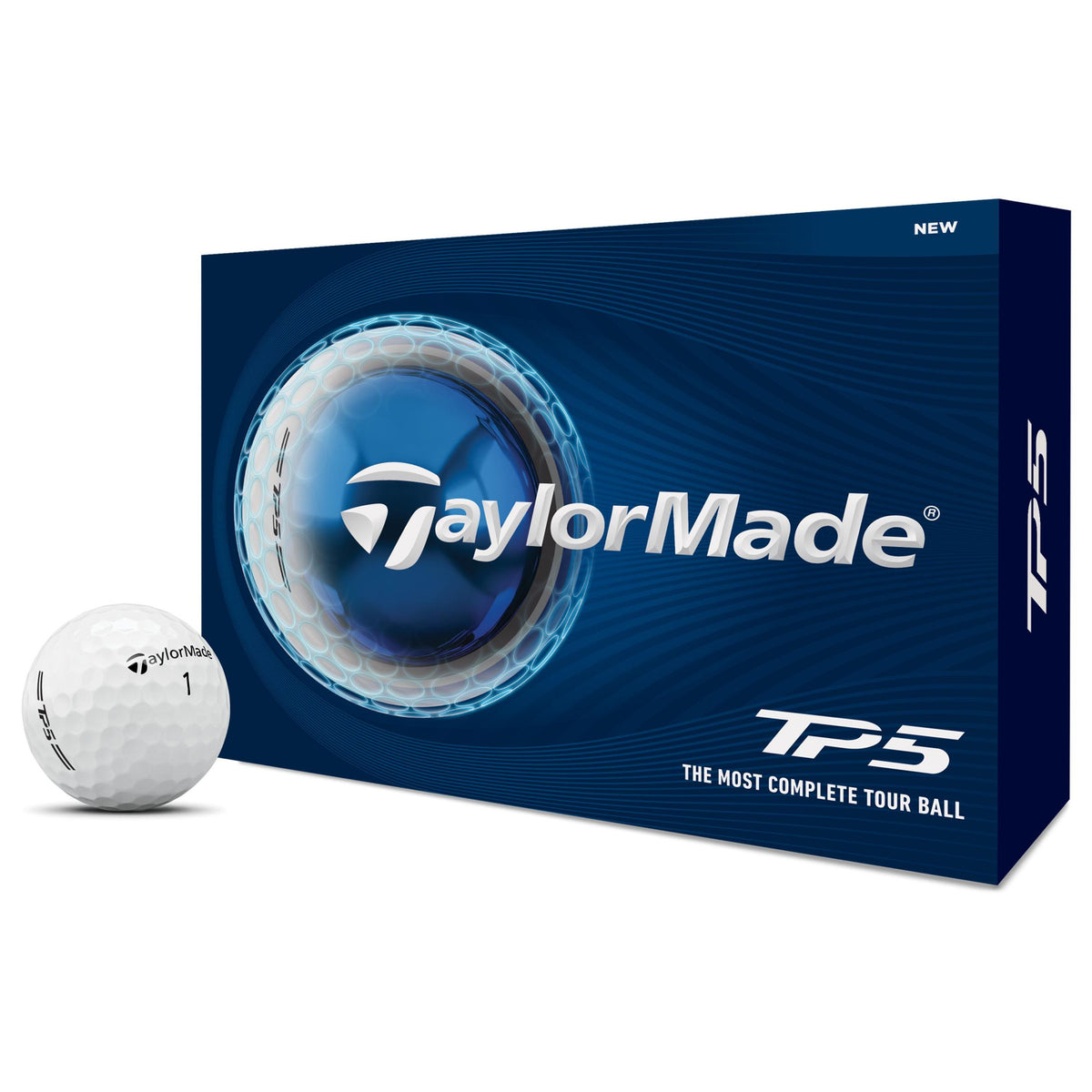 TaylorMade TP5 White Golf Balls - 1 Dozen
