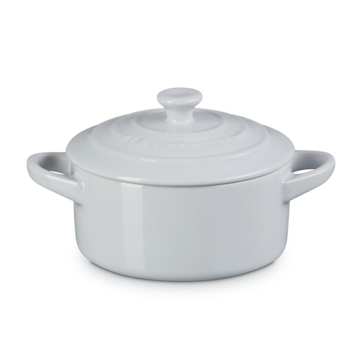 Le Creuset 8oz Stoneware Round Mini Cocotte White