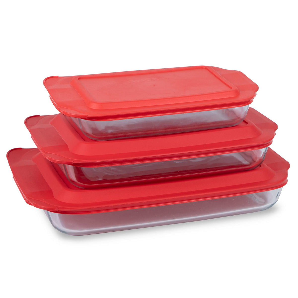 Pyrex Basics 6pc Glass Baking Dish Set w/ Lids