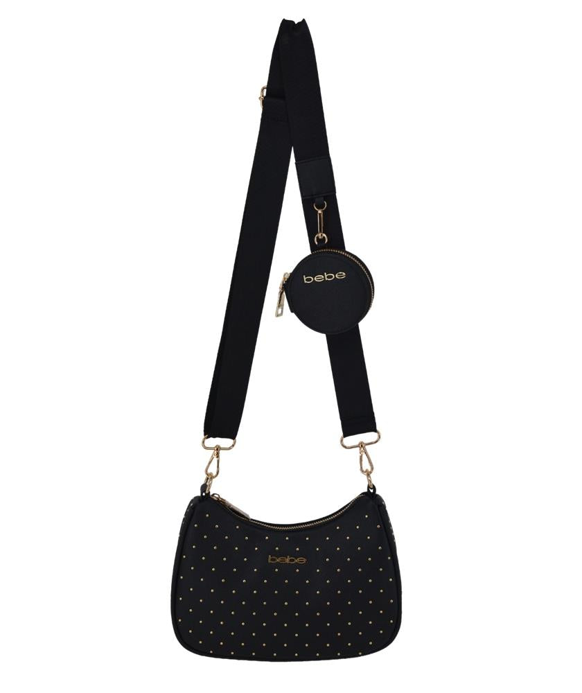 Bebe Sagan Studded Crossbody W/Cp