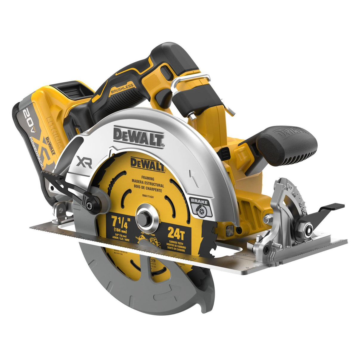 DeWalt 20V MAX XR Brushless Cordless 7-1/4" Circular Saw Kit w/ XR PowerPack