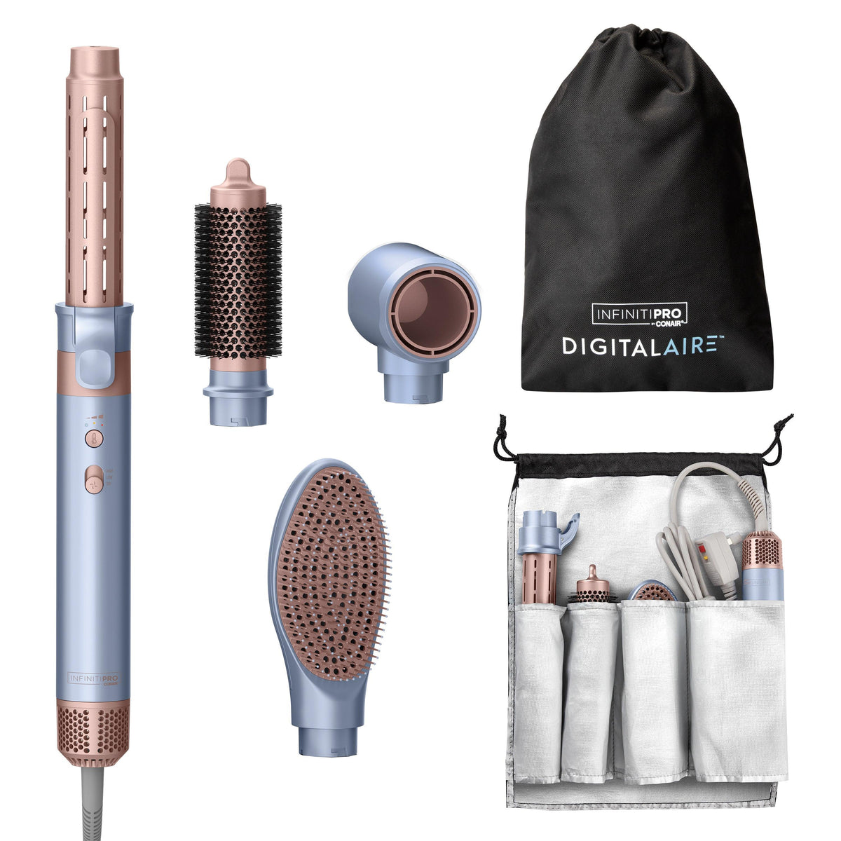 Conair InfinitiPRO DigitalAIRE Styling Wand w/ Attachments & Storage Bag