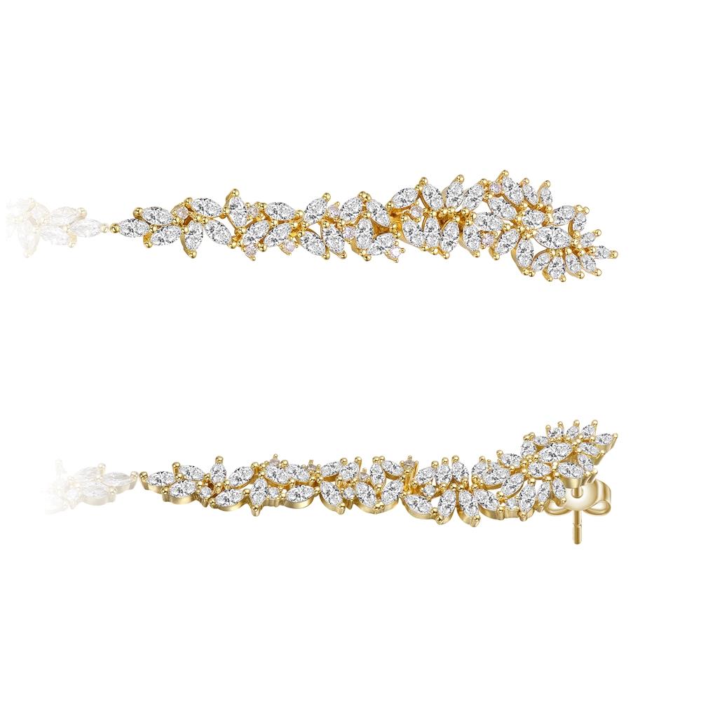 GENEVIVE Bold Drop Earrings