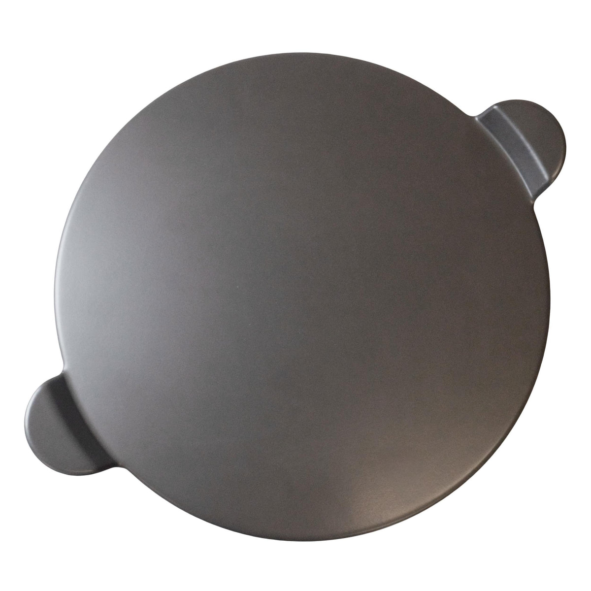 KitchenSupply Old Stone Pizza Kitchen - 13-Inch Glazed Pizza Stone w/Handles - Grey