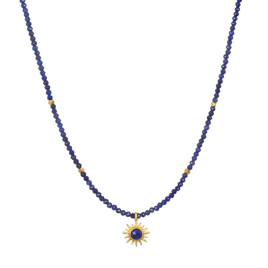 Satya 14" Sunburst Lapis Choker