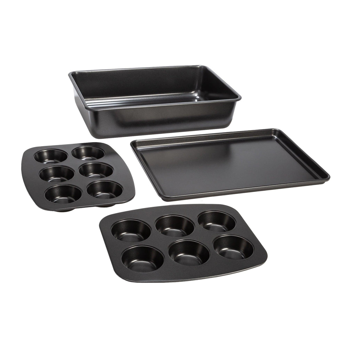 Ecolution 4pc Bakeins Carbon Steel Stackable Bakeware Set