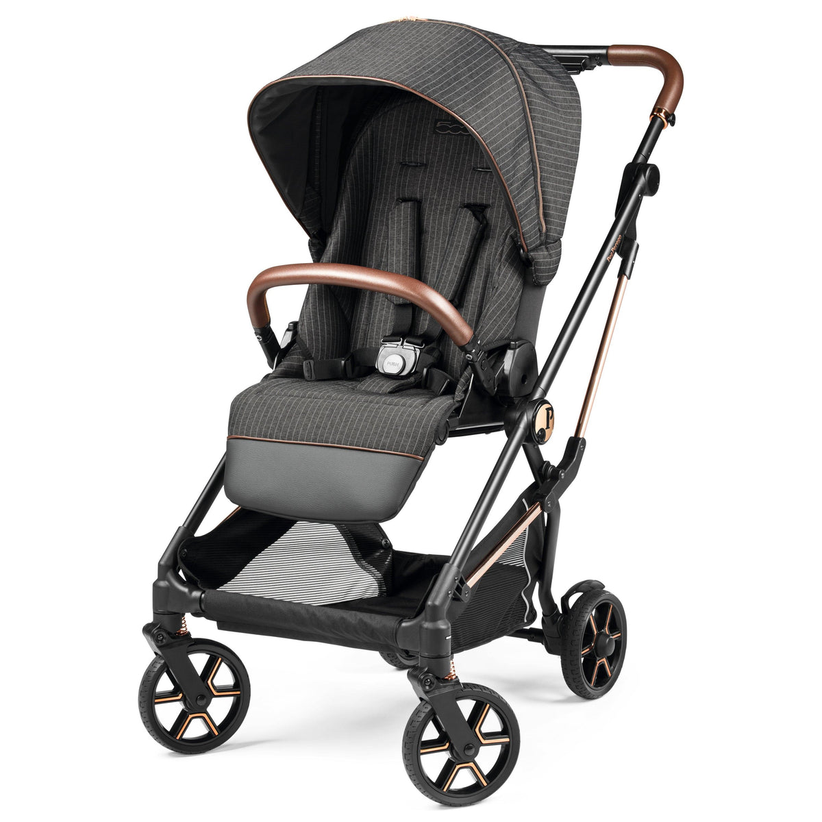 PEG Vivace Single Stroller w/ Reversible Seat & Boot Fiat 500