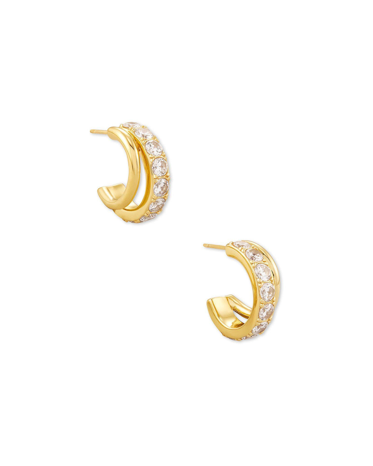 Kendra Scott Livy Huggie Earrings Gold