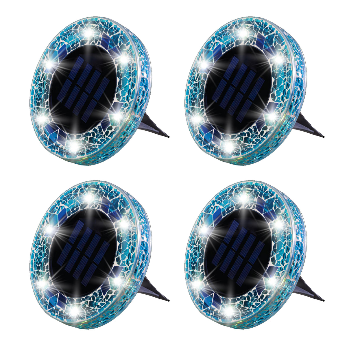 Bell + Howell Mosaic Solar Disk Size 4 pack