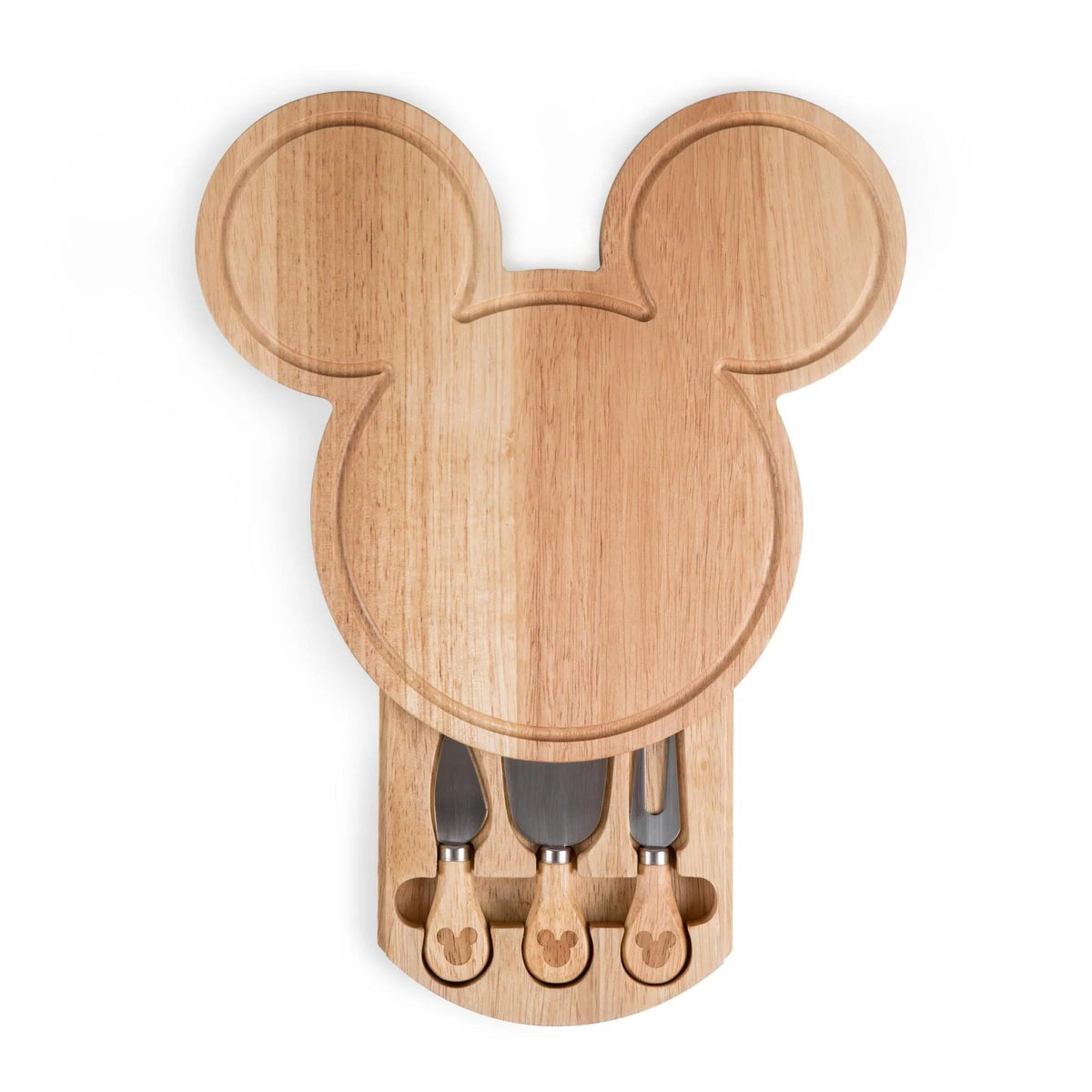 Picnic Time Mickey Mouse Head Shaped Cheese Board with Tools