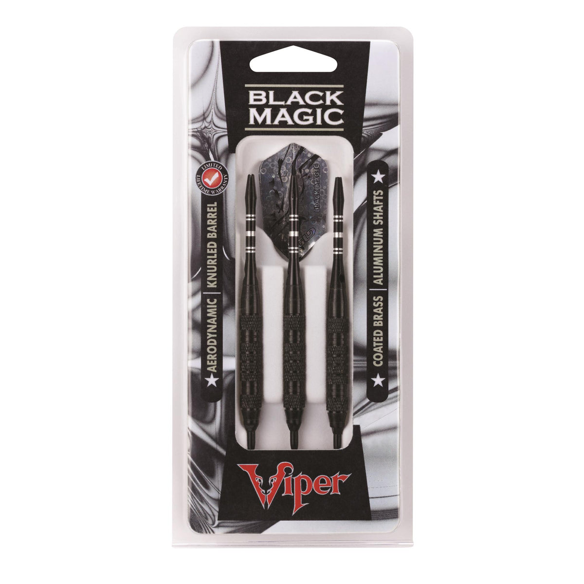Viper Black Magic Soft Tip Darts 6 Knurled Rings 18 Grams