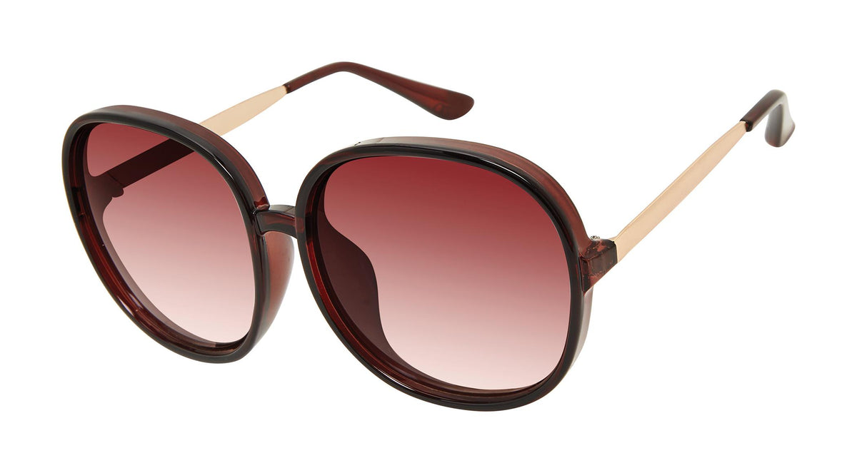 Jessica Simpson Women's Sunglasses - Brown Crystal/Gold