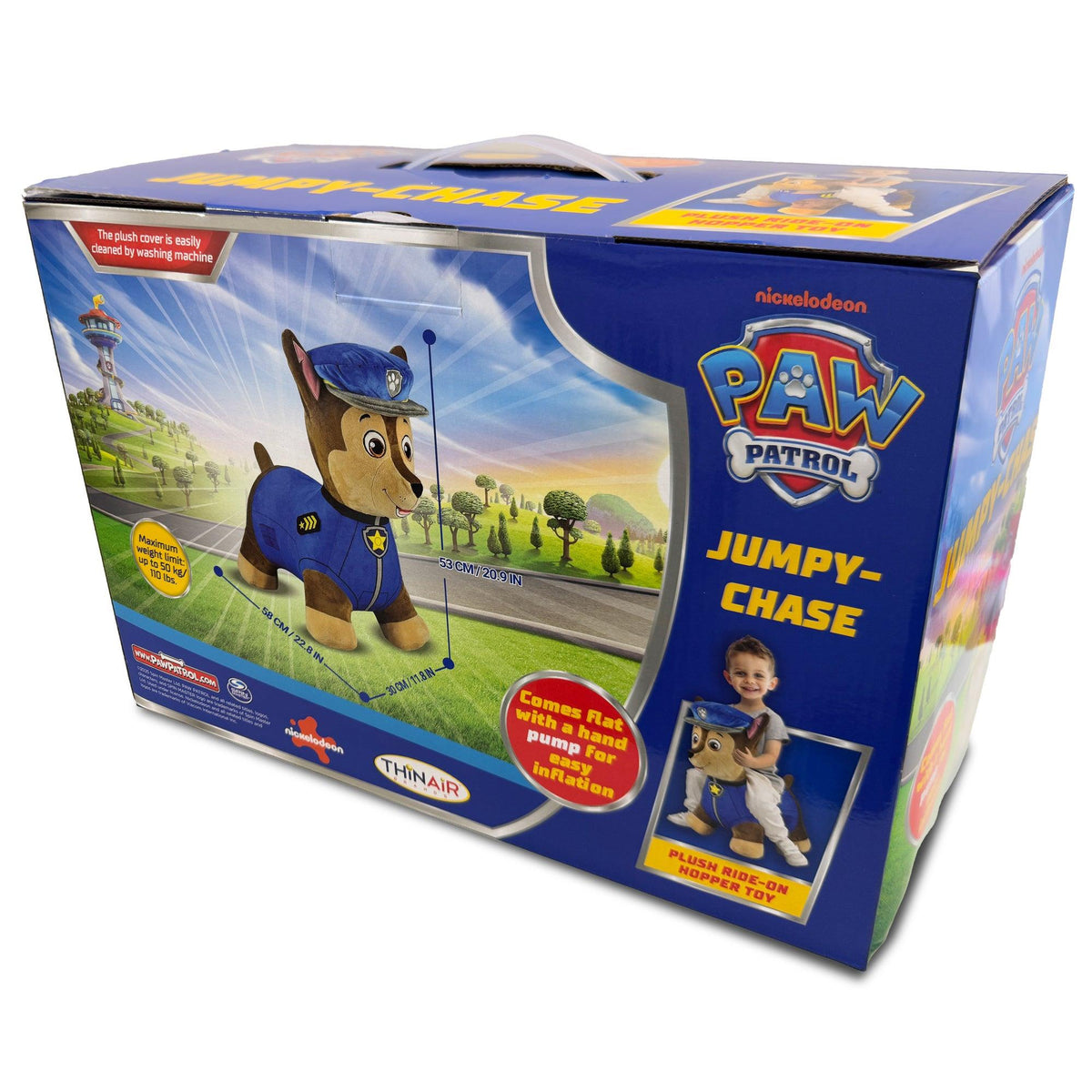 Thin Air Brands Paw Patrol Plush Jumpy Pal Ages 18+ Months - Chase