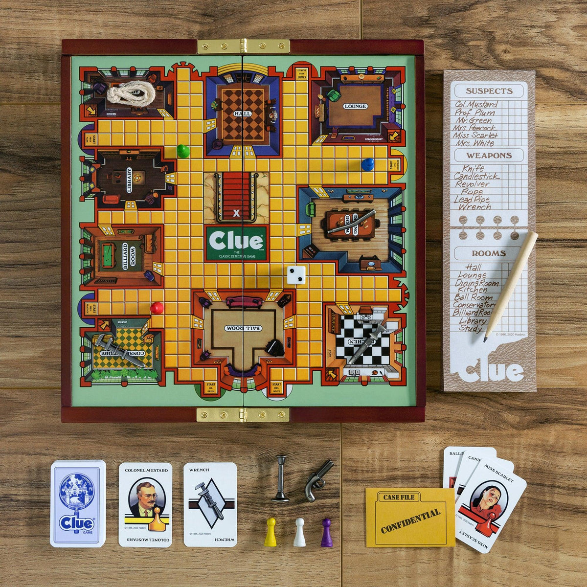 WS Games Clue Deluxe Travel Edition Ages 8+ Years