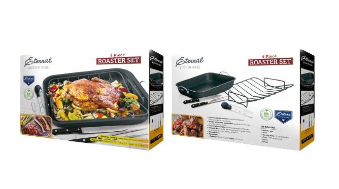 Bella Home 6 Pc Roaster Set