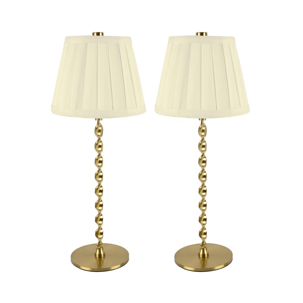 Bell + Howell Rechargeable Twisted Table Lamp Size 14" 2 Pack