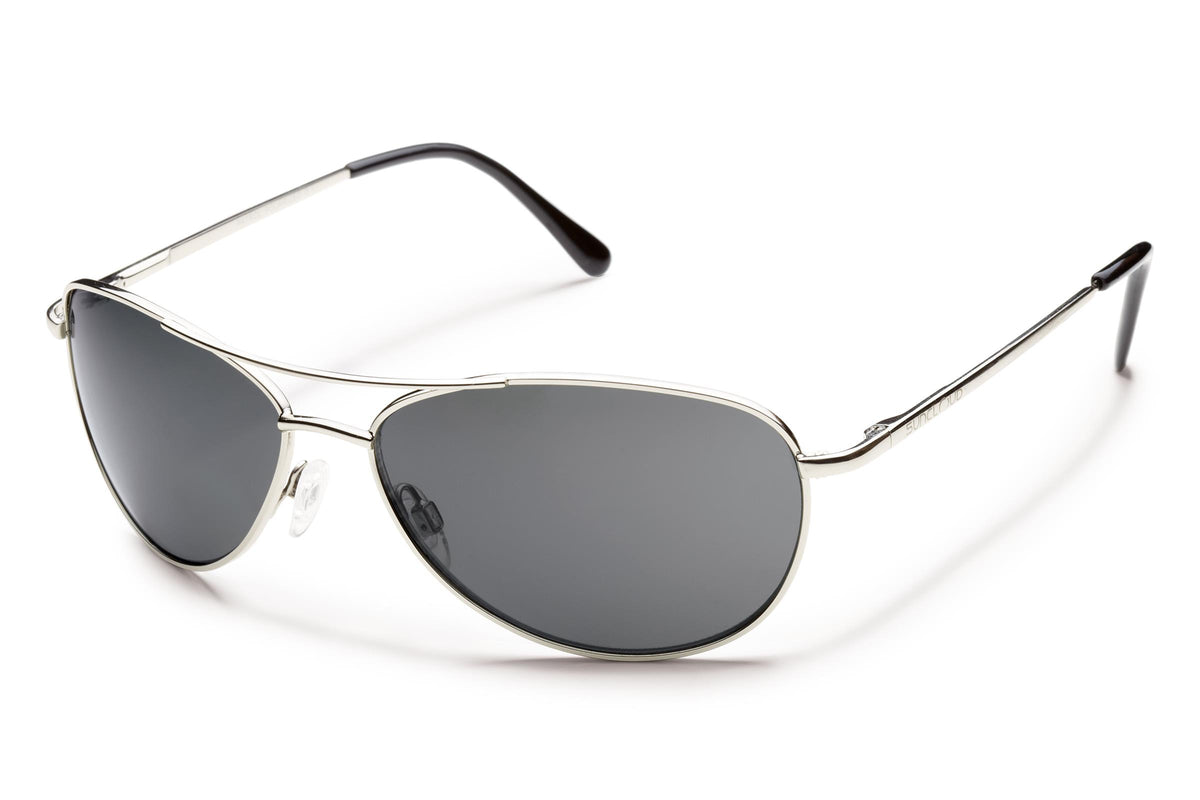 Smith Suncloud Patrol Polarized Sunglasses - Silver/Gray