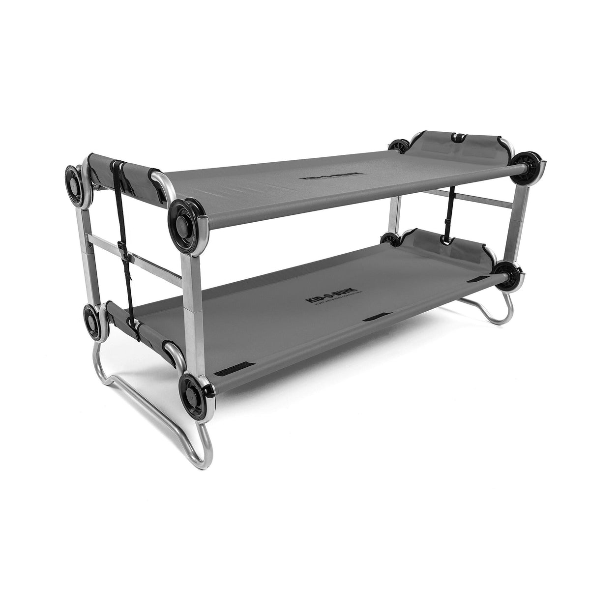 Disc-O-Bed Kid-O-Bunk Portable, Bunkable Cot System - Grey