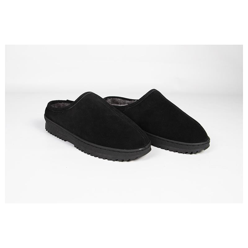Cloud Nine Sheepskin Men's Clog-Black-13