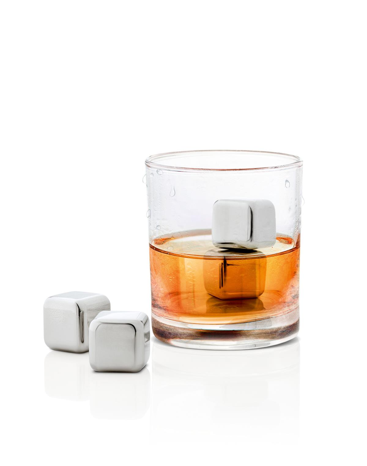 Blomus LOUNGE - 4 Pc Stainless Ice Cubes Set