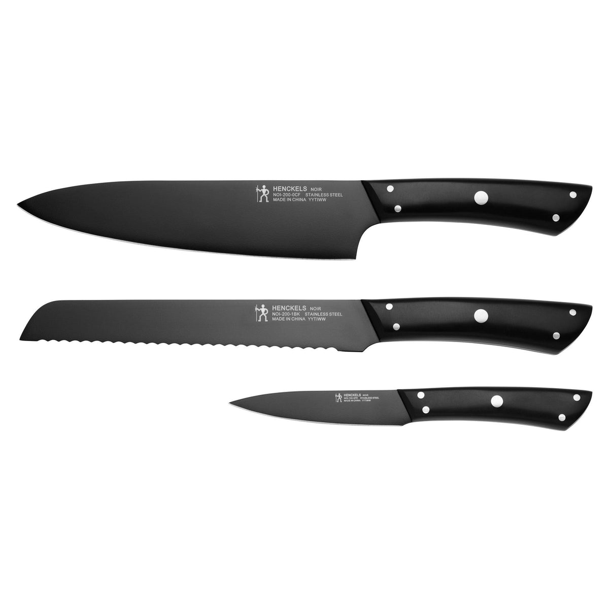 Henckels Noir 3pc Starter Knife Set