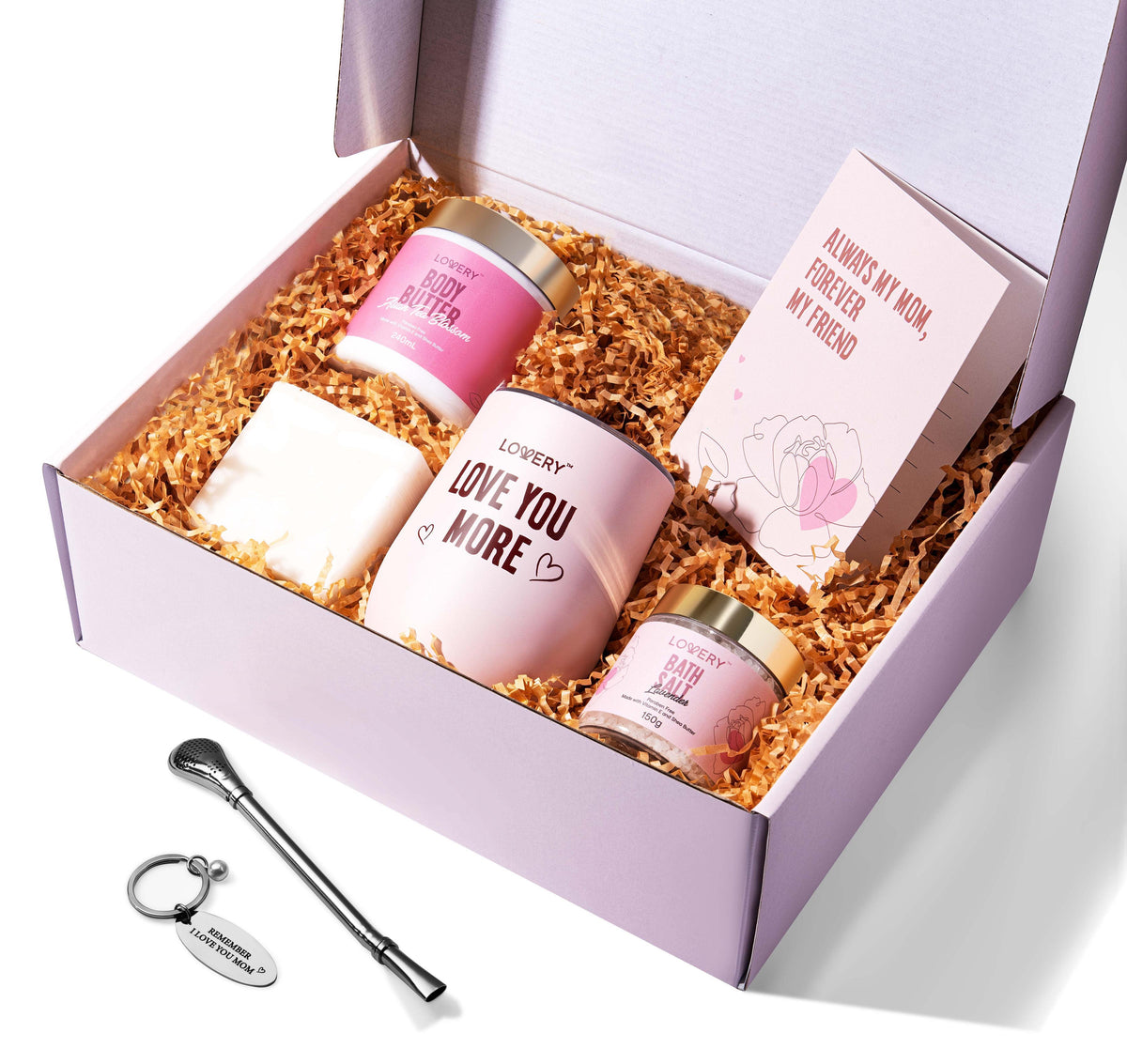 Lovery Body Care Gift Basket for Moms Size 8 pieces