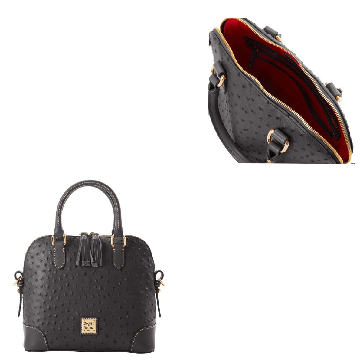 Dooney & Bourke Ostrich Domed Satchel