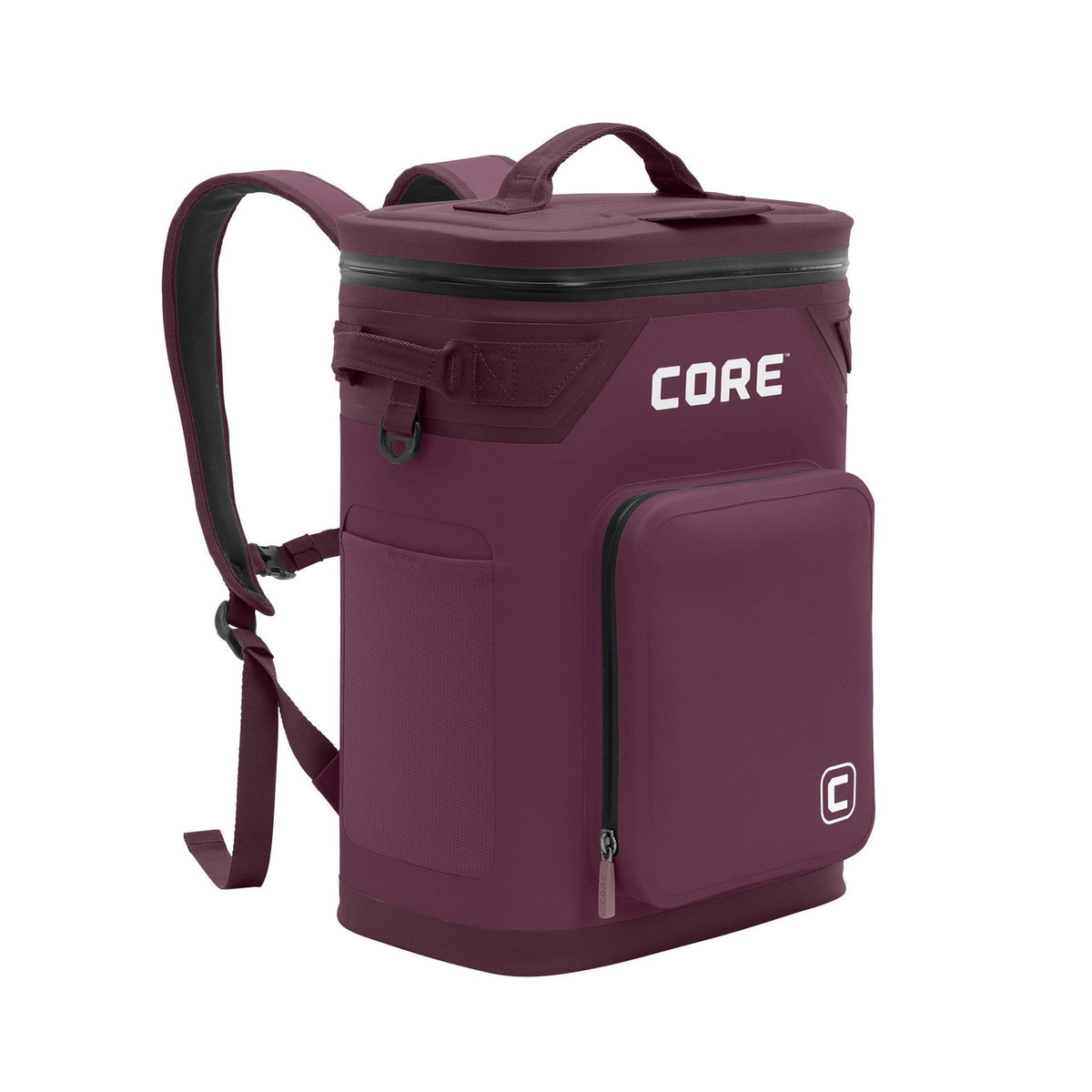 Core Equipment 24 Can CLIMAKEEP Magnetic Soft Backpack Cooler Mulberry