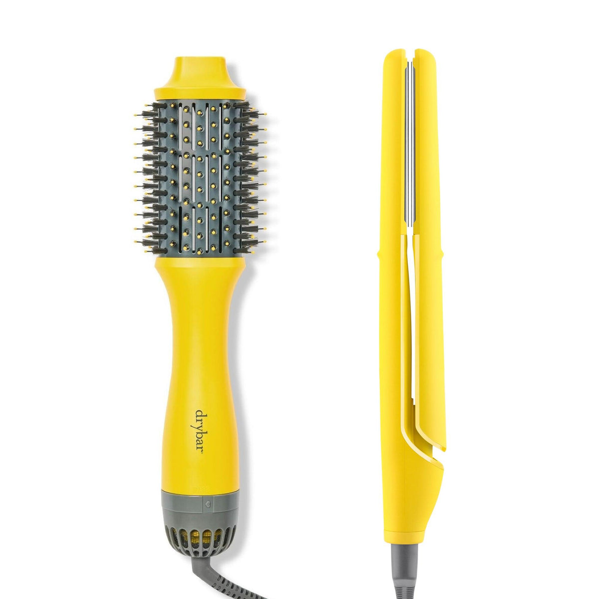 Drybar Double Shot Blow Dryer Brush & Tress Press Straightening Iron Bundle