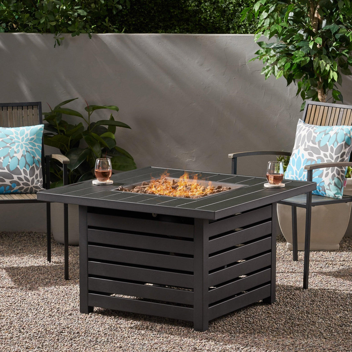 Stark Home Moira Square Iron Fire Pit