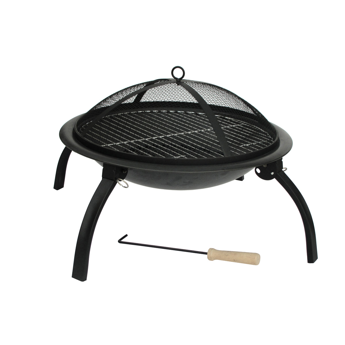 FireSense 22" Folding Fire Pit
