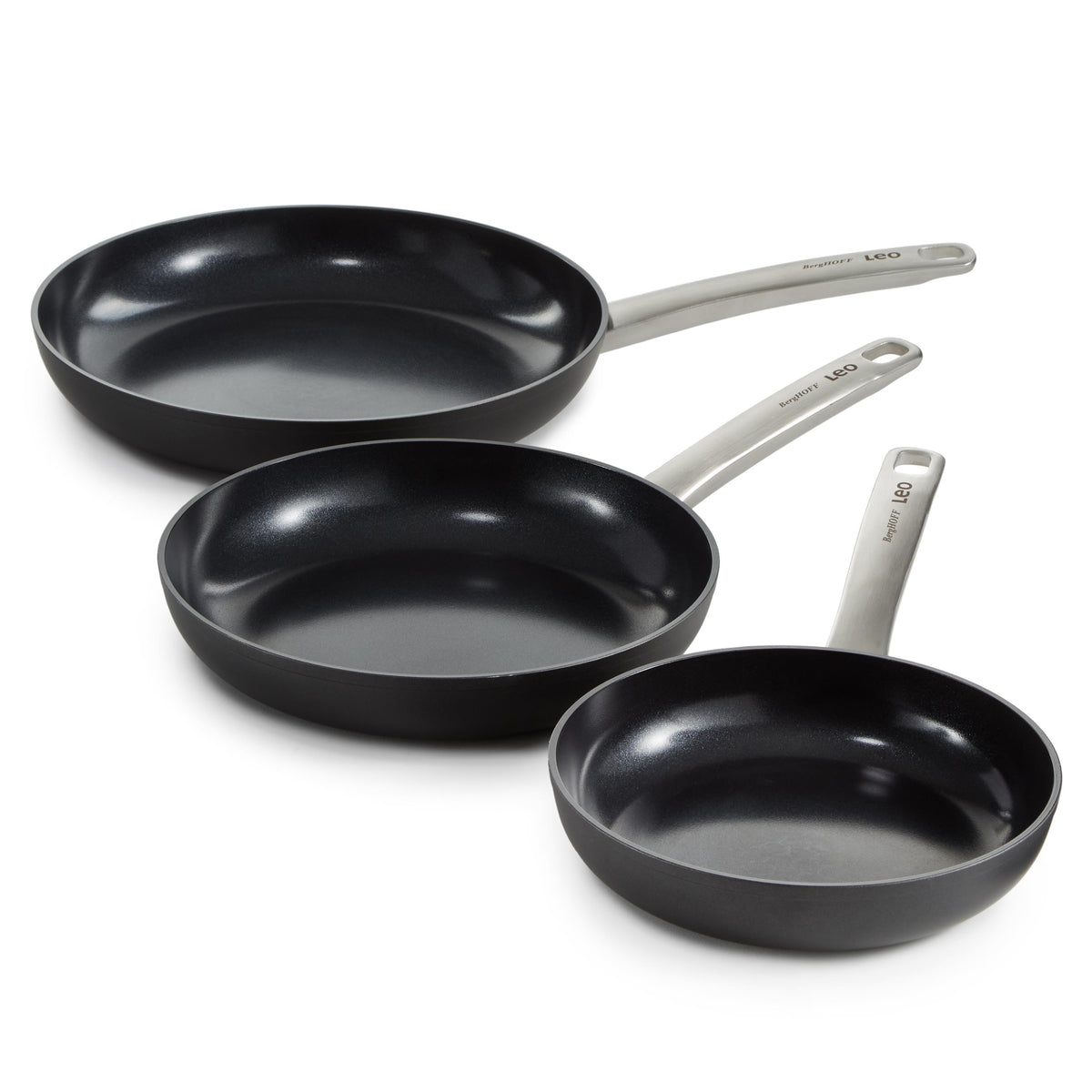 BergHOFF Leo Graphite 3pc Fry Pan Set