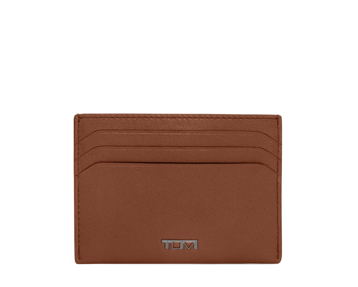 Tumi Nassau 6 Credit Card Slim Card Case - Cognac