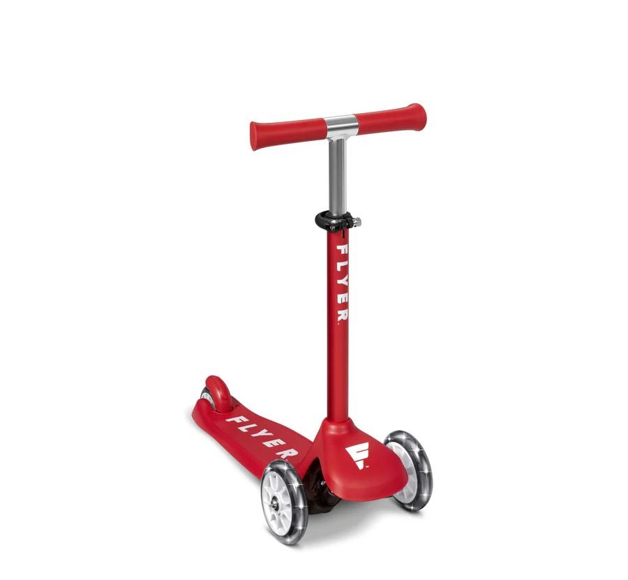 Radio Flyer Flyer Glider Jr. Scooter with Light up Wheels Red