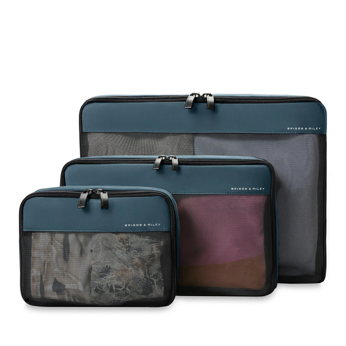 Briggs & Riley Check In Packing Cube Set - Ocean