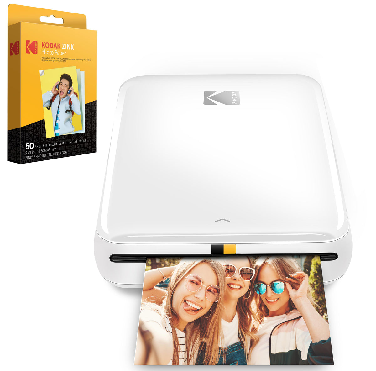 Kodak Step Mobile Instant Photo Printer 2x3" (White)