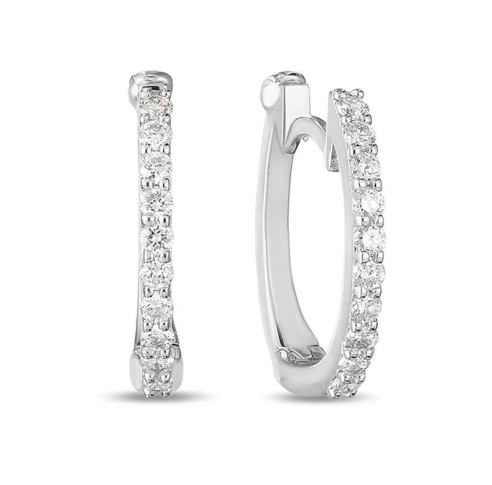 Roberto Coin Diamond Hoops