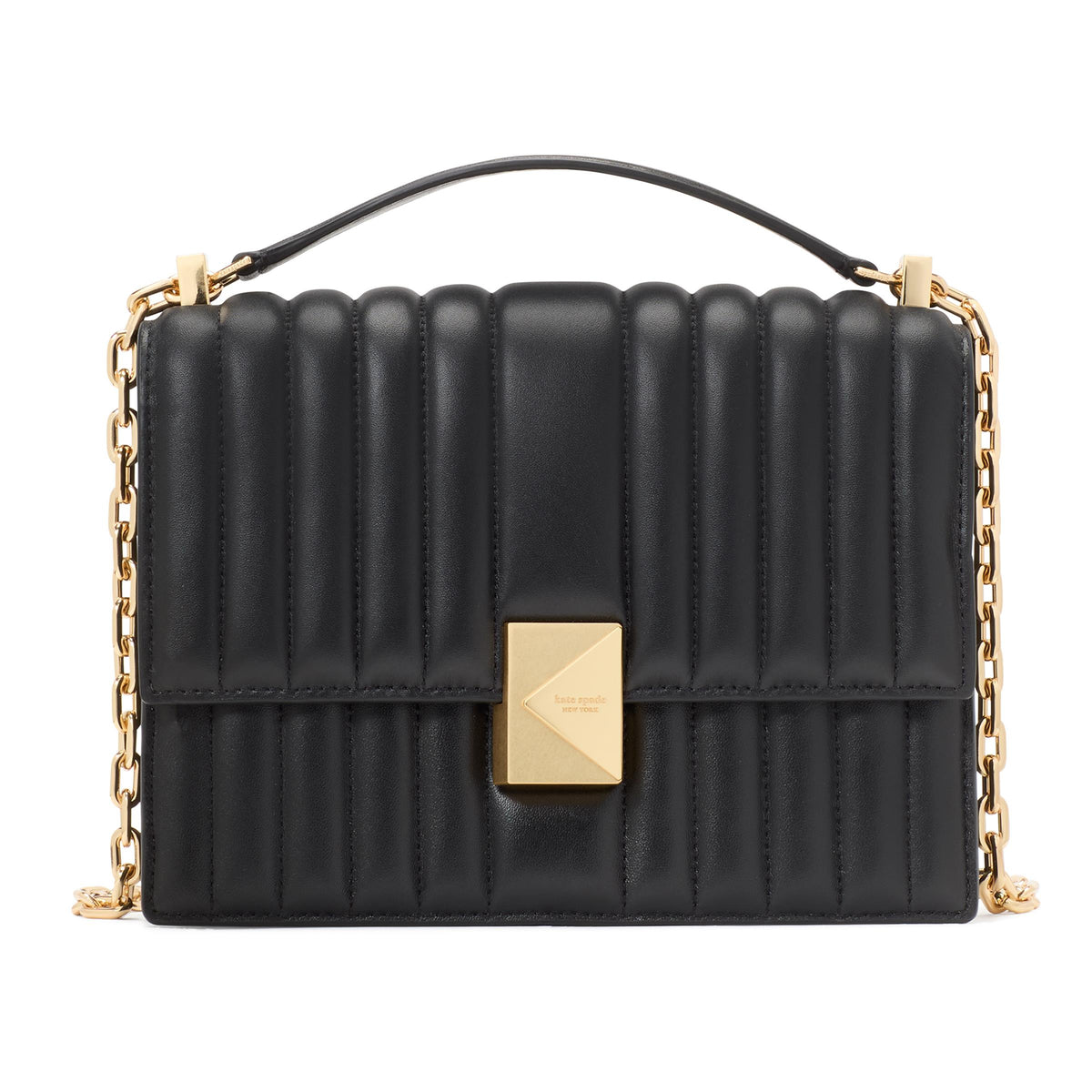 kate spade new york Deco Quilted Chain Shoulder Bag - Black