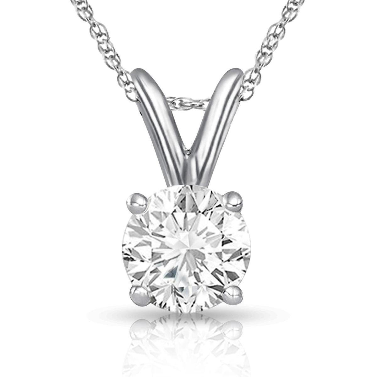 Infinity Luxe Jewelry Collection Round Lab Grown Diamond Necklace