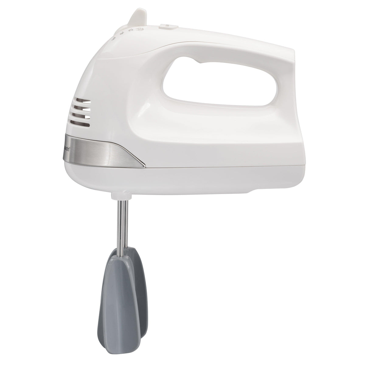 Hamilton Beach 6 Speed Hand Mixer w/ Snap-on Case White