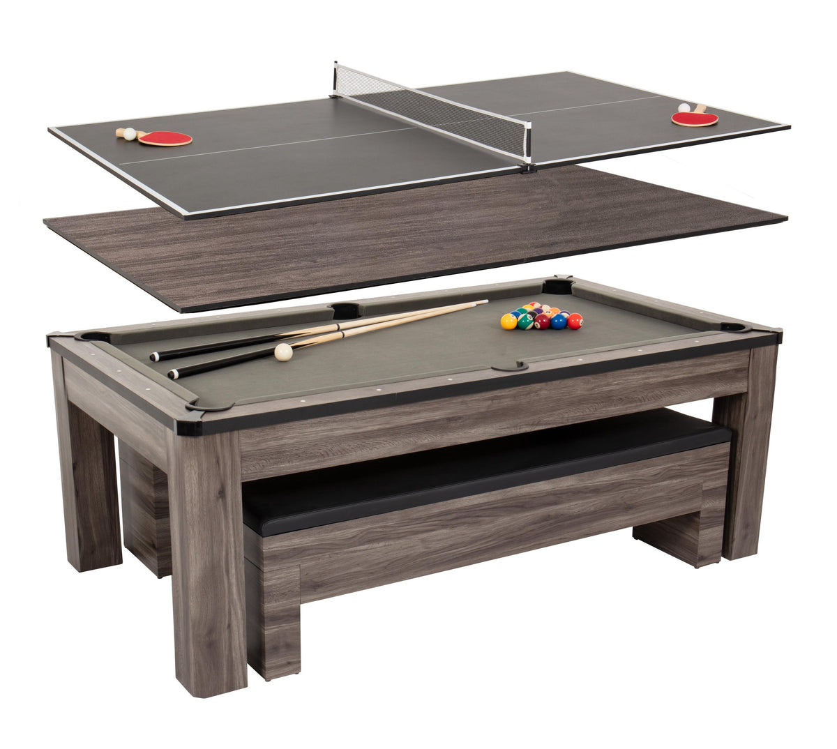 Escalade Sports Atomic - Hampton 84-Inch 3-in-1 Table