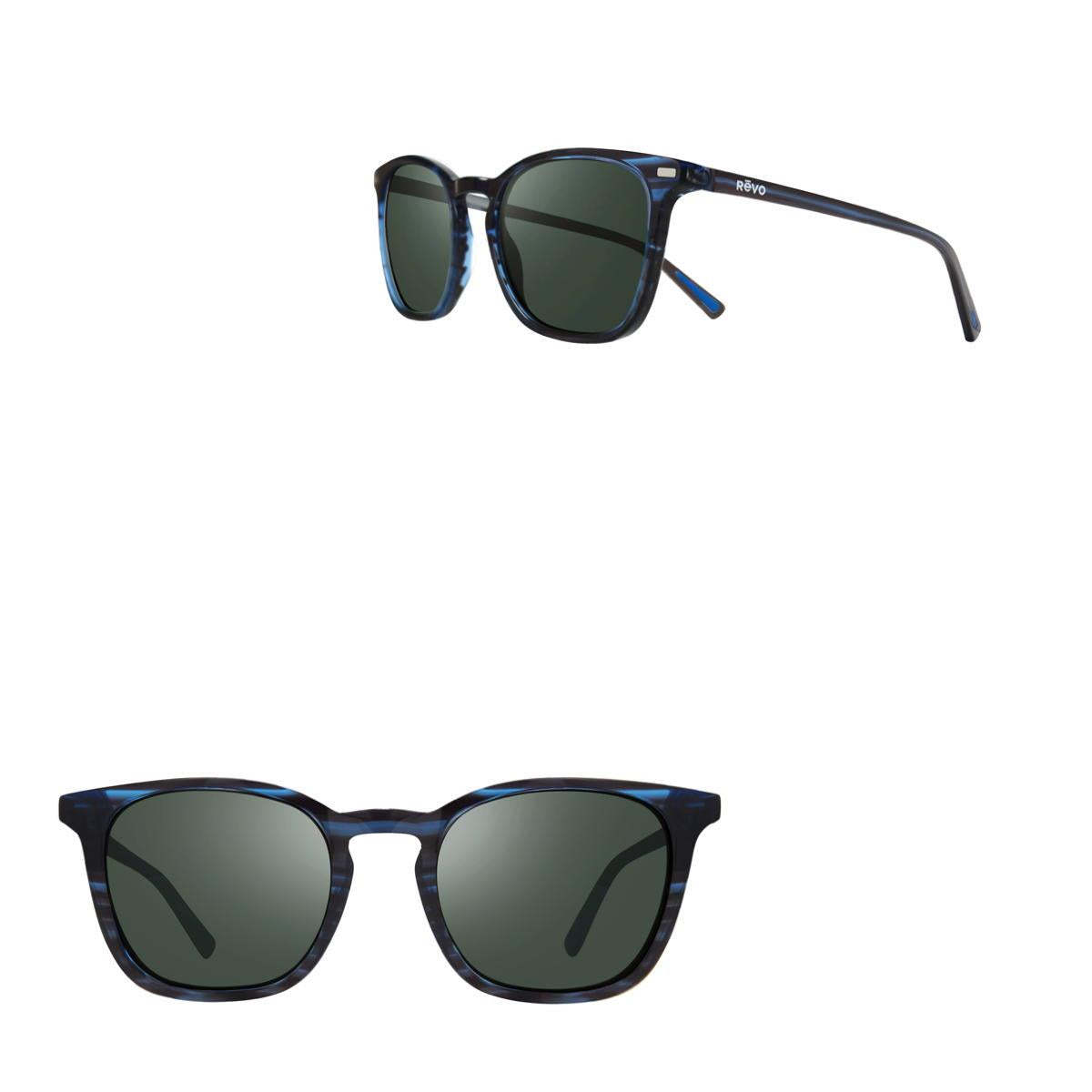 Revo Watson Rectangle Polarized Glass Lens Sunglasses