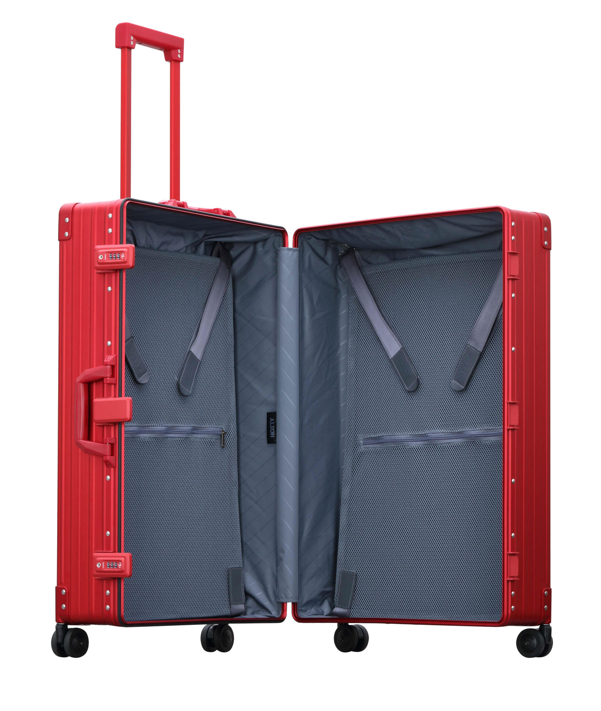 Aleon 30" Macro Traveler Aluminum Hardside Checked Luggage (Ruby) Red