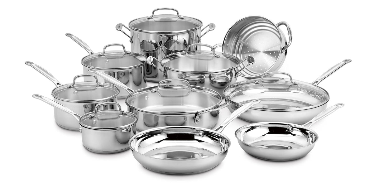Cuisinart 17-Pc Chef's Classic Stainless Cookware Set