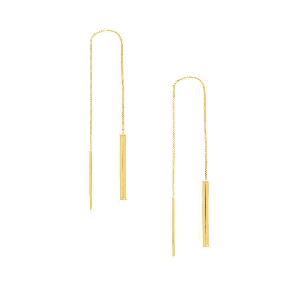 HAWLEY ST Wide Bar Threader Earrings